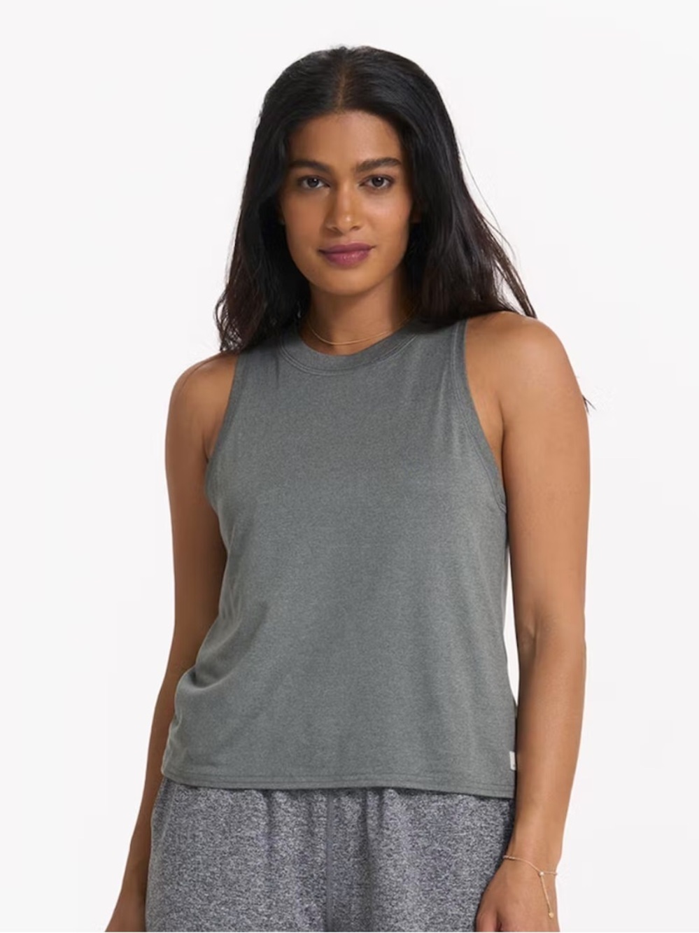 Vuori Energy Top in Dusty Pine Heather Large